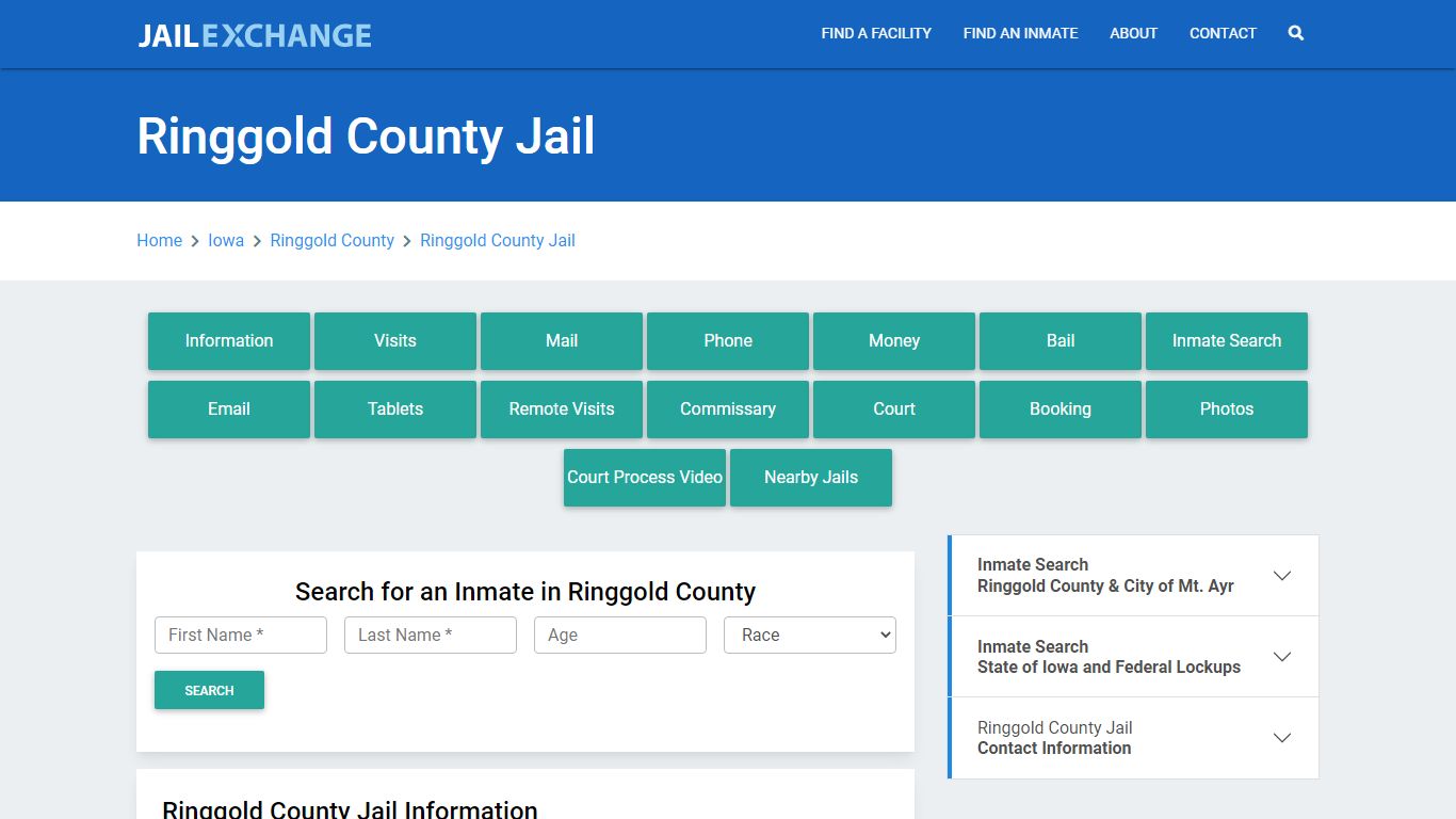 Ringgold County Jail Roster Lookup, IA, Inmate Search